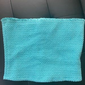 Alice + Olivia Penelope Smocked Crop Top